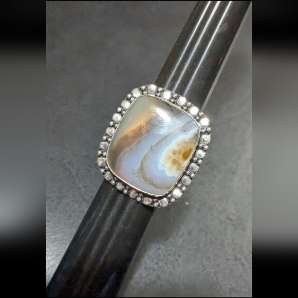 Handcrafted Bohemian Montana Jasper Ring (8) - Picture 9 of 12